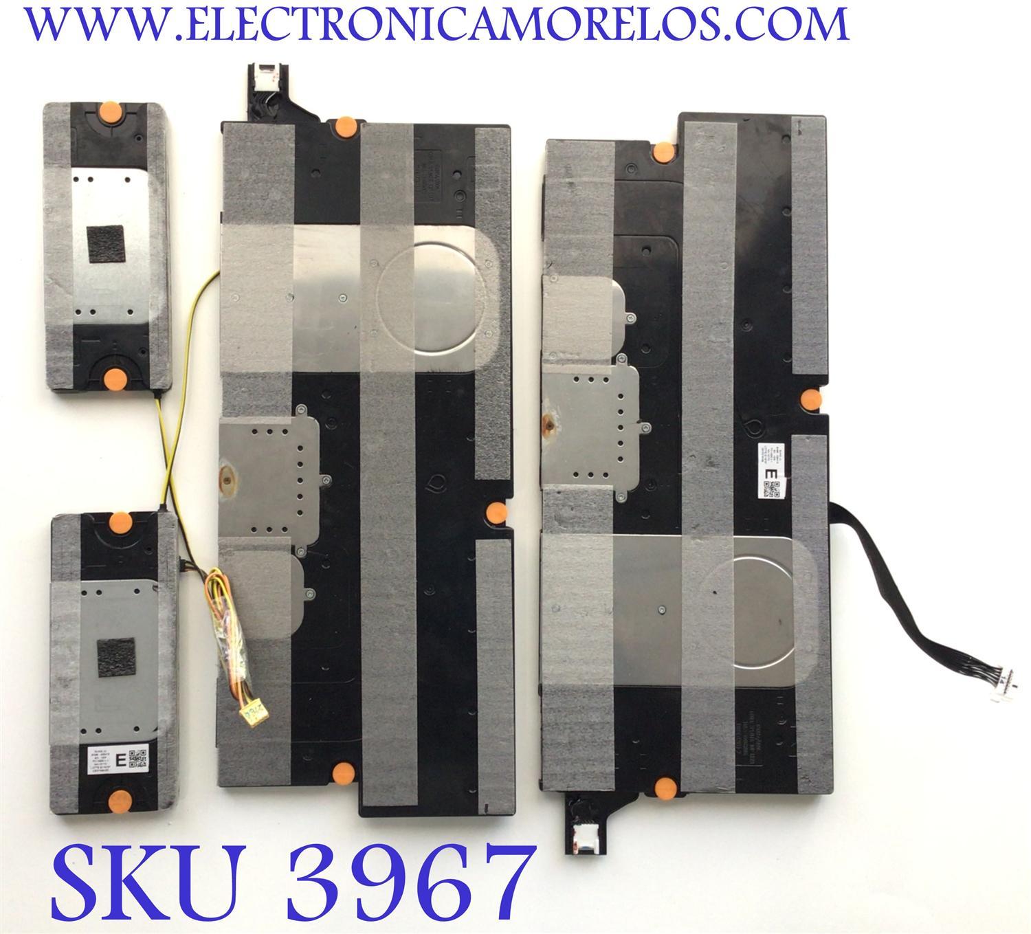 KIT DE BOCINAS (4PZS) SAMSUNG / NUMERO DE PARTE BN96-53041E / 6Ω 10W / PC+ABS,V-1 / NH-1017D / E116797 / C31F18SV33 / BN63-19466X001 / BN9663041E / 53041E / MODELO QN75QN85DAF / QN75QN90DDF